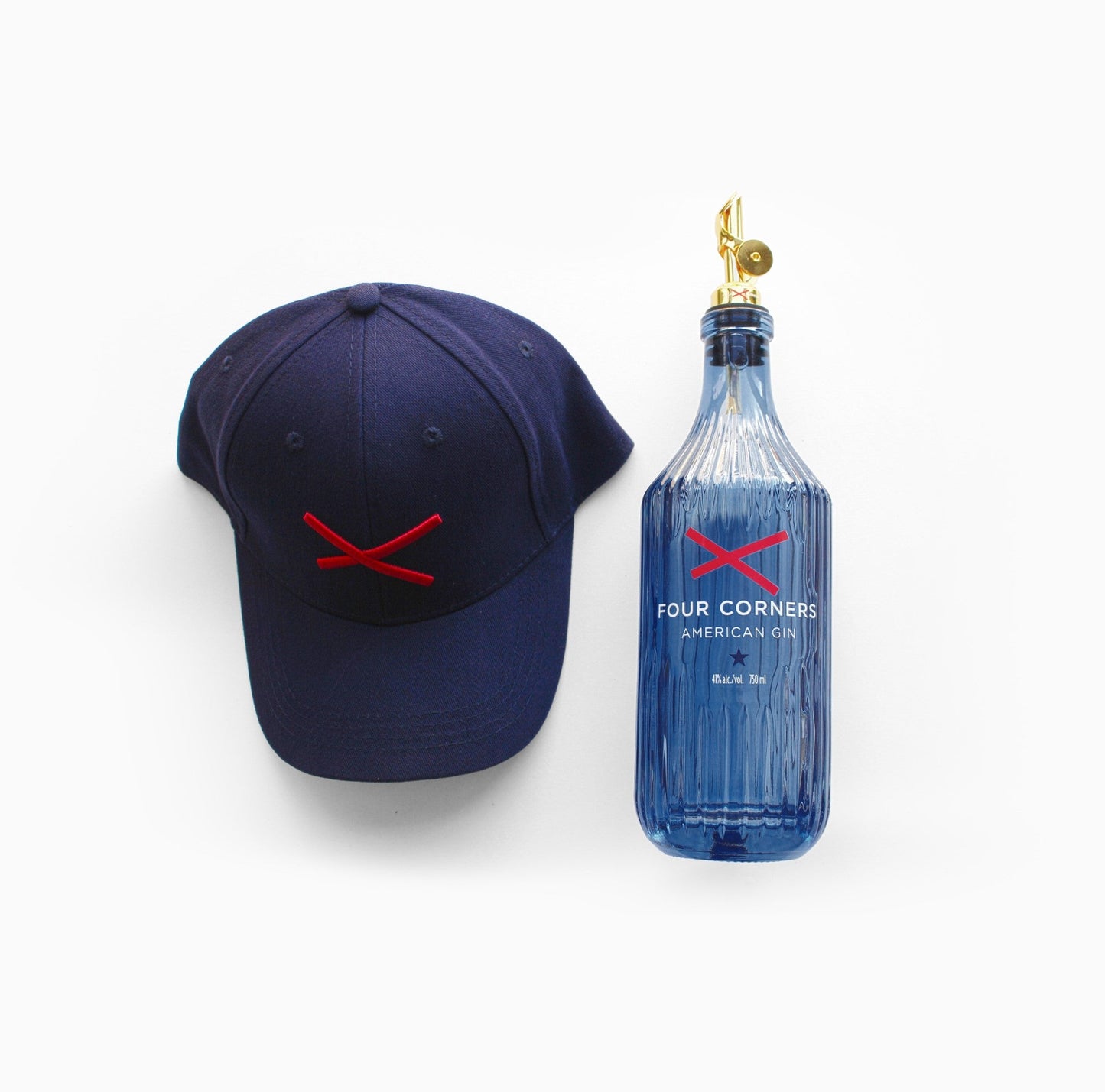 Four Corners Gin, Baseball Hat & Speed Pourer